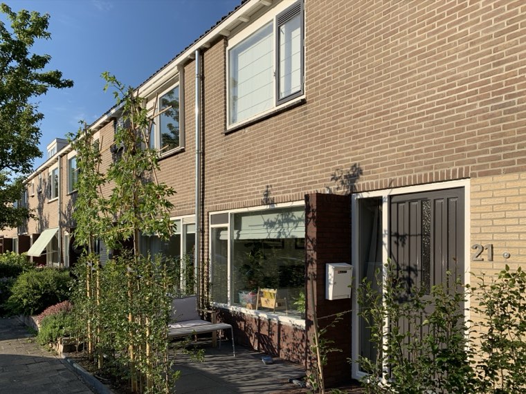 Achtergevel met openslaande deuren