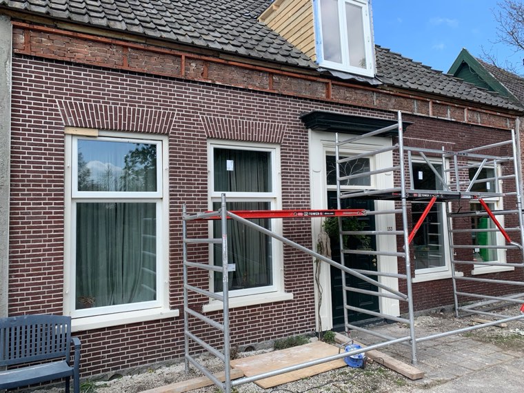 Rolsteiger voor een woonhuis